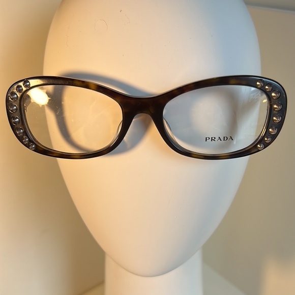 Prada tortoise frames with studs and case-new with shop lenses - Picture 5 of 10